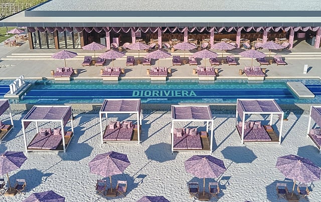 Dior’s Dioriviera Beach Club created buzz with its Toile de Jouy sunbeds and luxury spa services