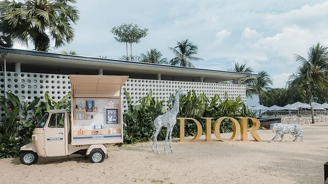 A glmipse of Dioriviera summer beach club