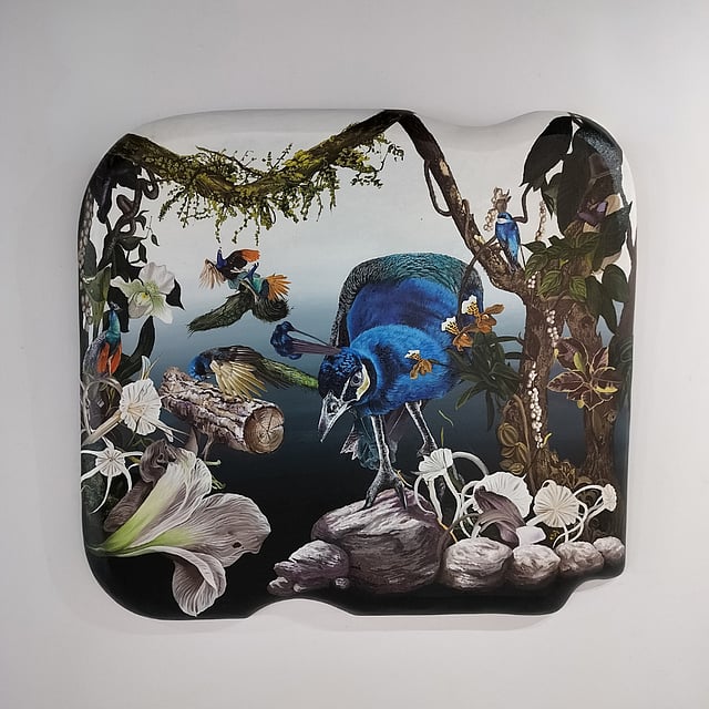 Artist Satadru Sovan Banduri showcases his multidisciplinary artworks at this exhibition in Hyderabad