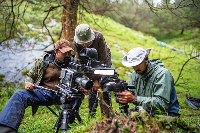 Behind The Scenes Still from Nilgiris: A Shared Wilderness by Sandesh Kadur