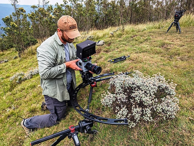 Behind The Scenes Still from Nilgiris: A Shared Wilderness by Sandesh Kadur