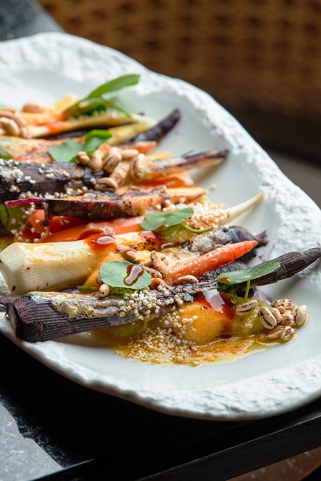 A dish from the limited-time Nikkei menu curated by chef Randy Cultivo at Wabi Sabi, The Oberoi, Bengaluru