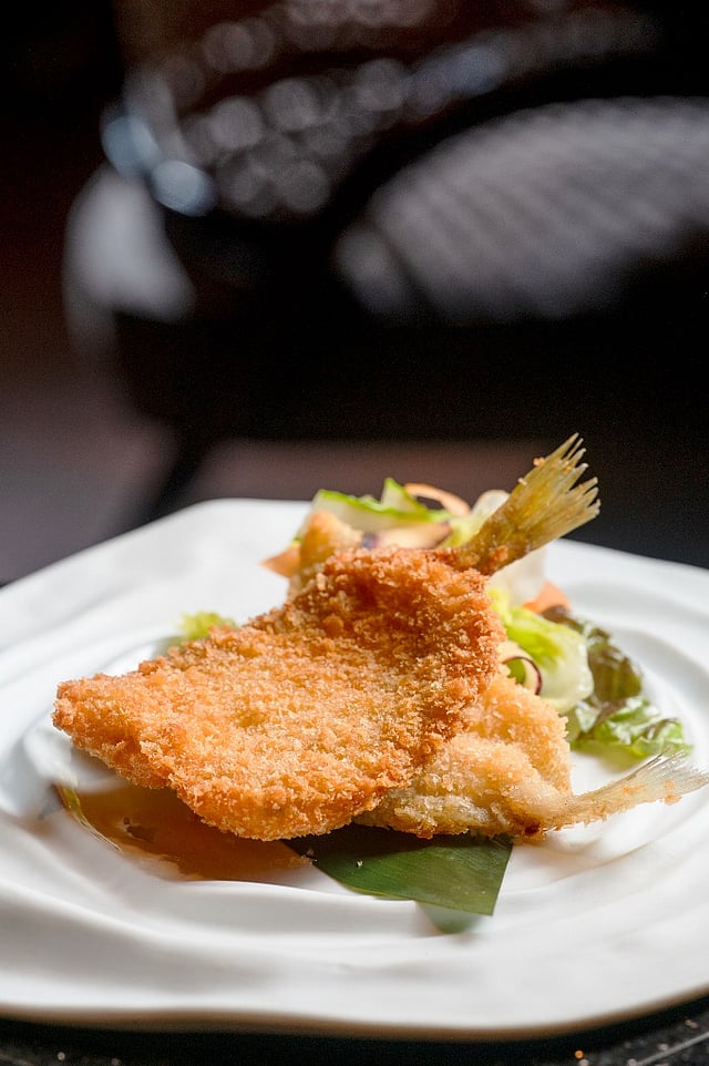 A dish from the limited-time Nikkei menu curated by chef Randy Cultivo at Wabi Sabi, The Oberoi, Bengaluru