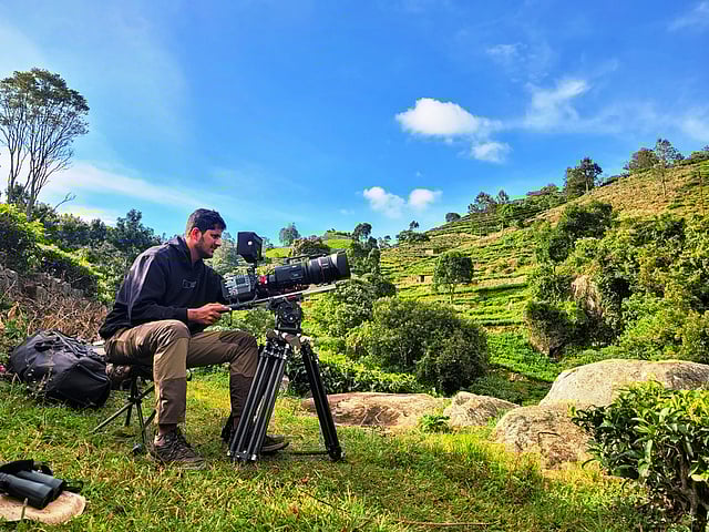 Behind The Scenes Still from Nilgiris: A Shared Wilderness by Sandesh Kadur