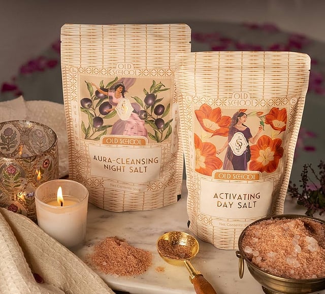 Old School Ritual's luxurious natural bath salt collection