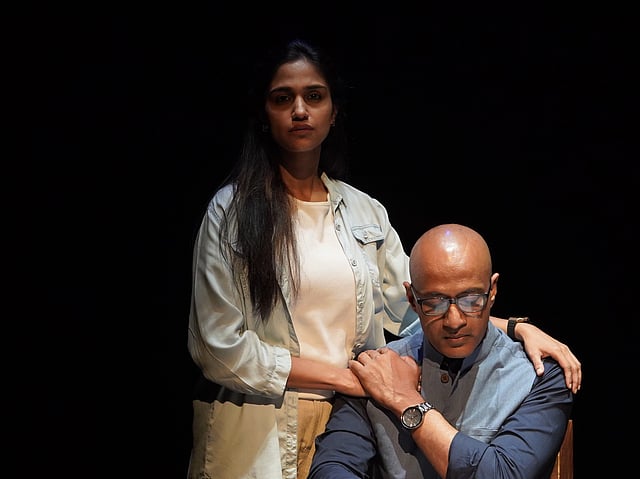 Siri Ravikumar and Kishore in the play