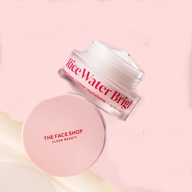  The Face Shop's Rice Water Bright Vegan Cream 