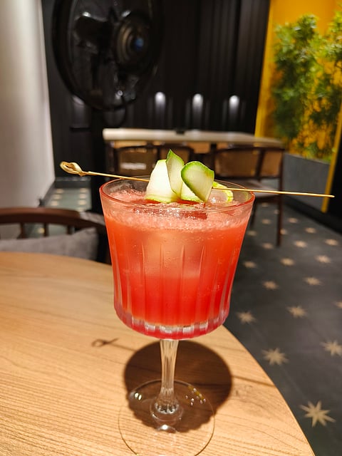Food, drinks and sections of the property's two dining destinations: Trophe and 74° NE  