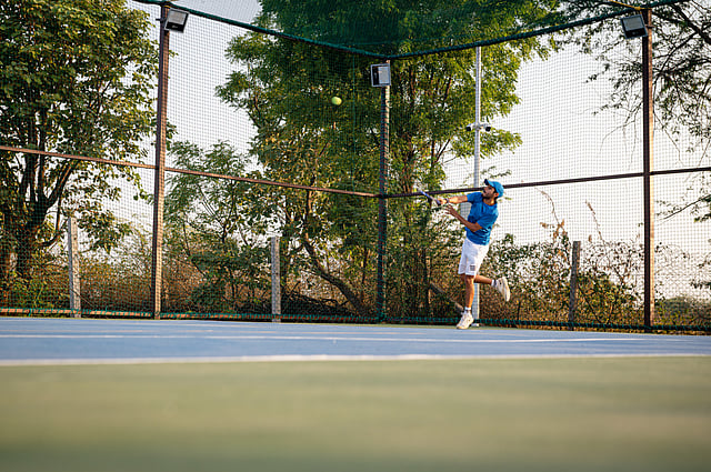 The sports facility at Sangam Farms