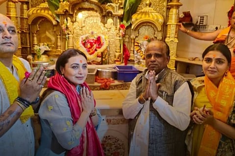Rani Mukerji offers prayers at Mumbai’s Siddhivinayak temple