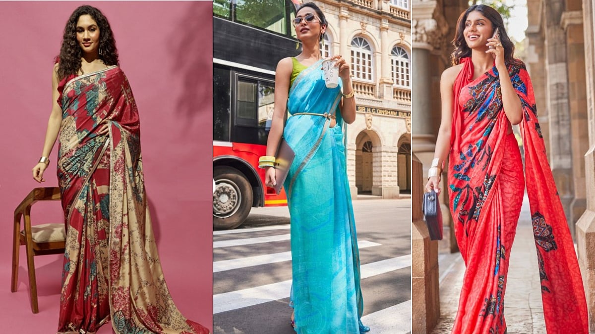 Spring Summer 2025 Saris: Navyasa by Liva's Bold Pastels