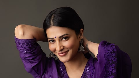 Shruti Haasan offers a glimpse into
her world as she talks about her upcoming film Coolie, her love for cinema, music and more 