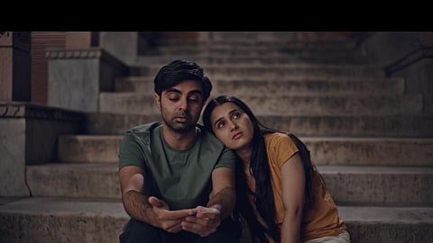 Akashdeep Arora and Anushka Kaushik in a still from Dheeraj Jindal's short film Momo Deal