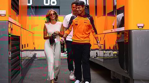 F1's Lando Norris just hard launched his girlfriend Magui at the Hungarian GP?