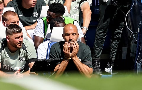 Enzo Maresca pictured during the game