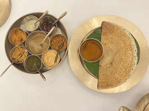 Numerous generational recipes are spotlighted at this opulent new eatery