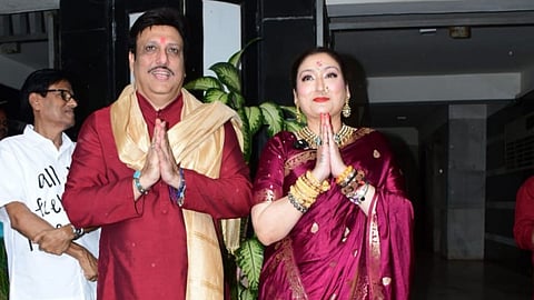 Amid separation rumors, Govinda and wife Sunita celebrate Ganpati together