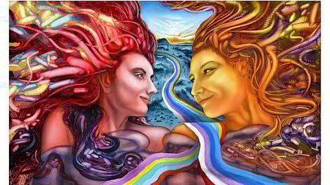 Ankur Rana’s art on metal canvas is on display in New Delhi till August 31