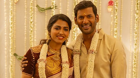 Actor Vishal gets engaged to actress Sai Dhanshika on his birthday