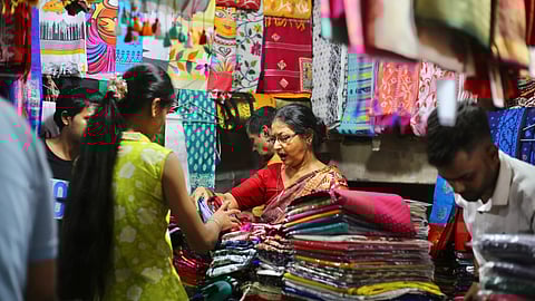Kolkata’s Gariahat Market brims with festive fashion and bargain hunts