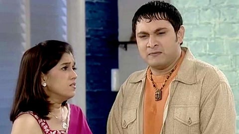 Ratna Pathak Shah and Rajesh Kumar in a still from Sarabhai Vs Sarabhai