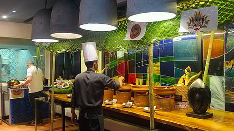Buffet service at The Bengaluru Brasserie