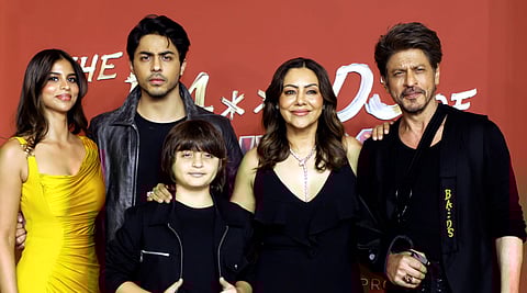 The Khans at the premiere of Aryan Khan's Netflix show