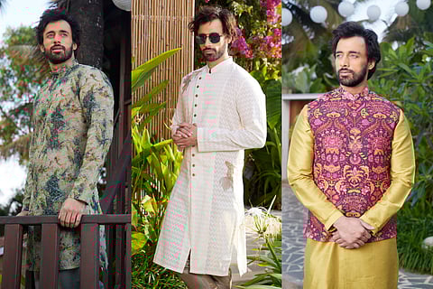 Kolkata-based luxe menswear designer Surbhi Pansari reveals her Durga Puja drop!