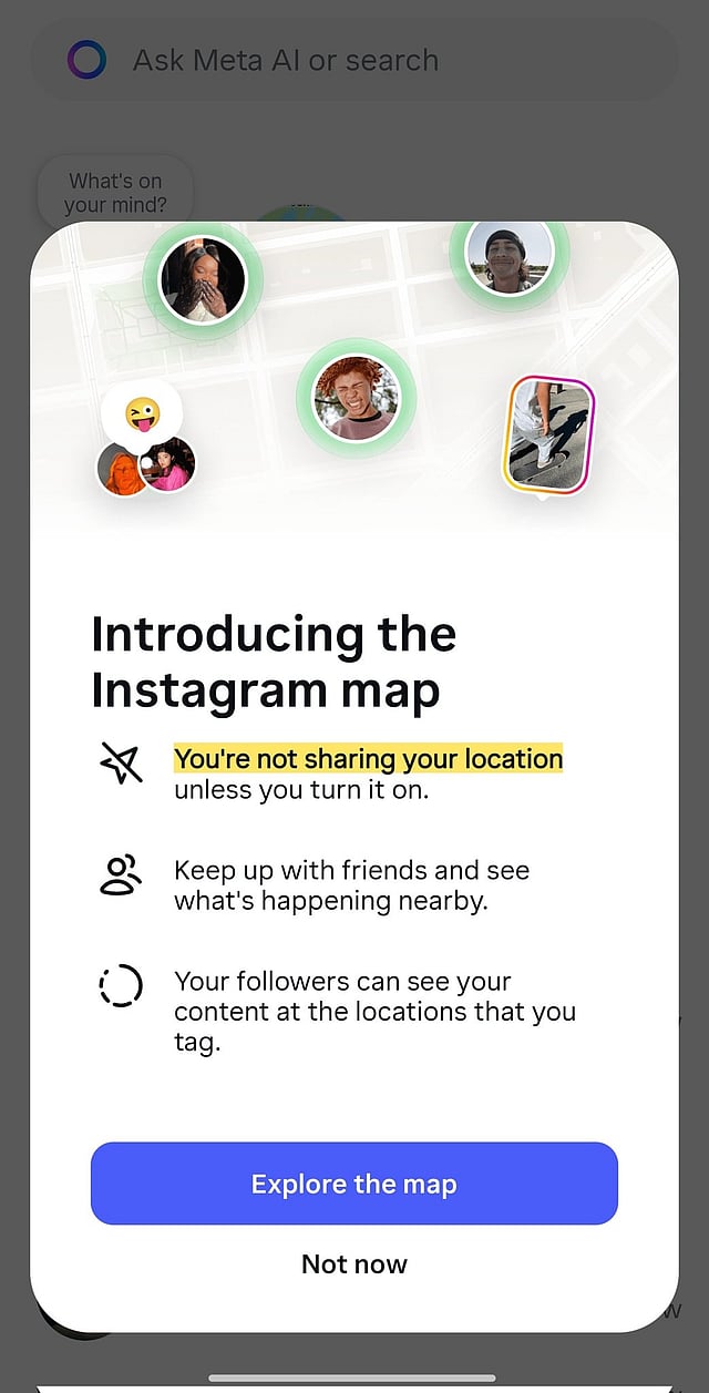 Instagram Map feature