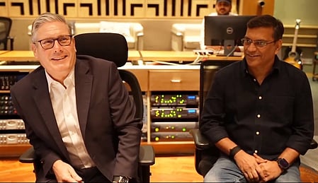 UK Prime Minister Keir Starmer greeted with Tujhe Dekha To from DDLJ at Yash Raj Films