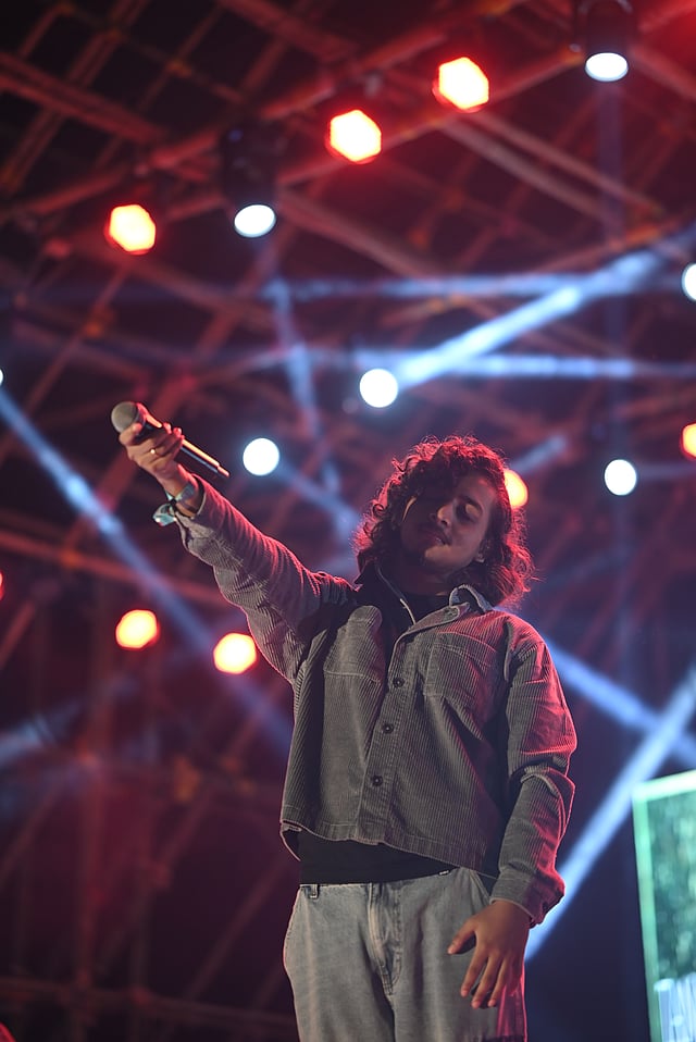 A glimpse of Tanmoy Saikia performing at Majuli Music Festival last year