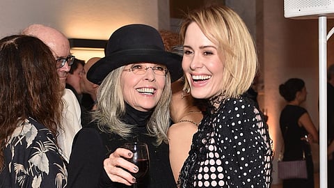 Sarah Paulson gets emotional outside friend Diane Keaton's home