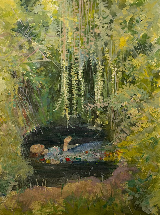 'Ophelia (After Millais)' by Shibu Natesan