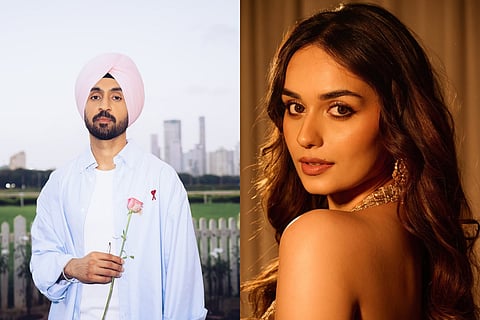 Diljit Dosanjh and Manushi Chhillar 