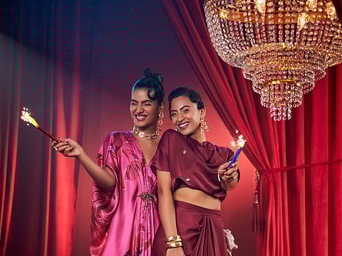 Queen of Hearts, inspired by the festive season, tells a festive story through colours, glamour and style