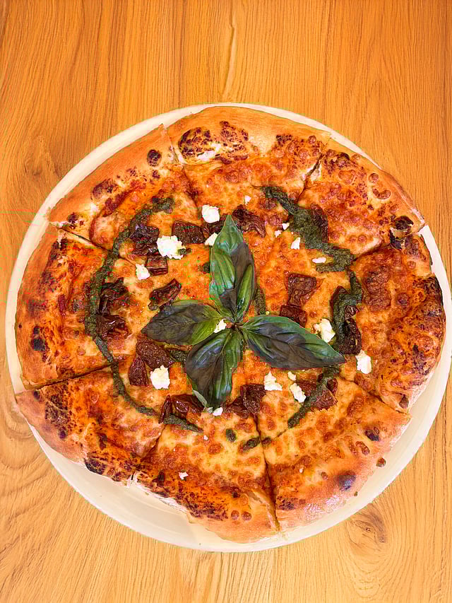 One can see a stunning dessert counter at the centre where culinary experts whip up desserts