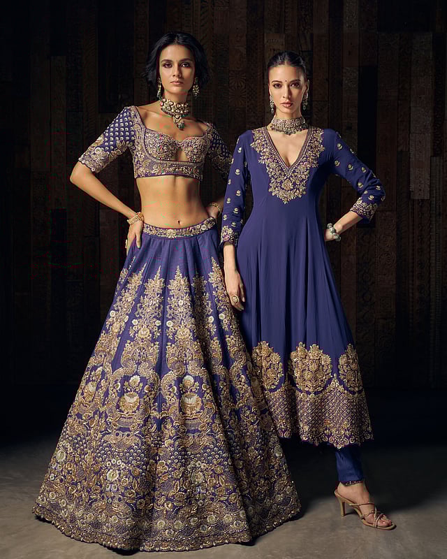 Shyamal & Bhumika’s Haveli collection transforms architectural splendour into pieces of wearable art