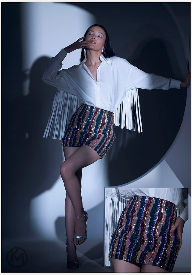 The winter party outfits by Karn Malhotra are very chic