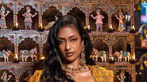 Subiksha Shivakumar looks etheral in an Urmil outfit