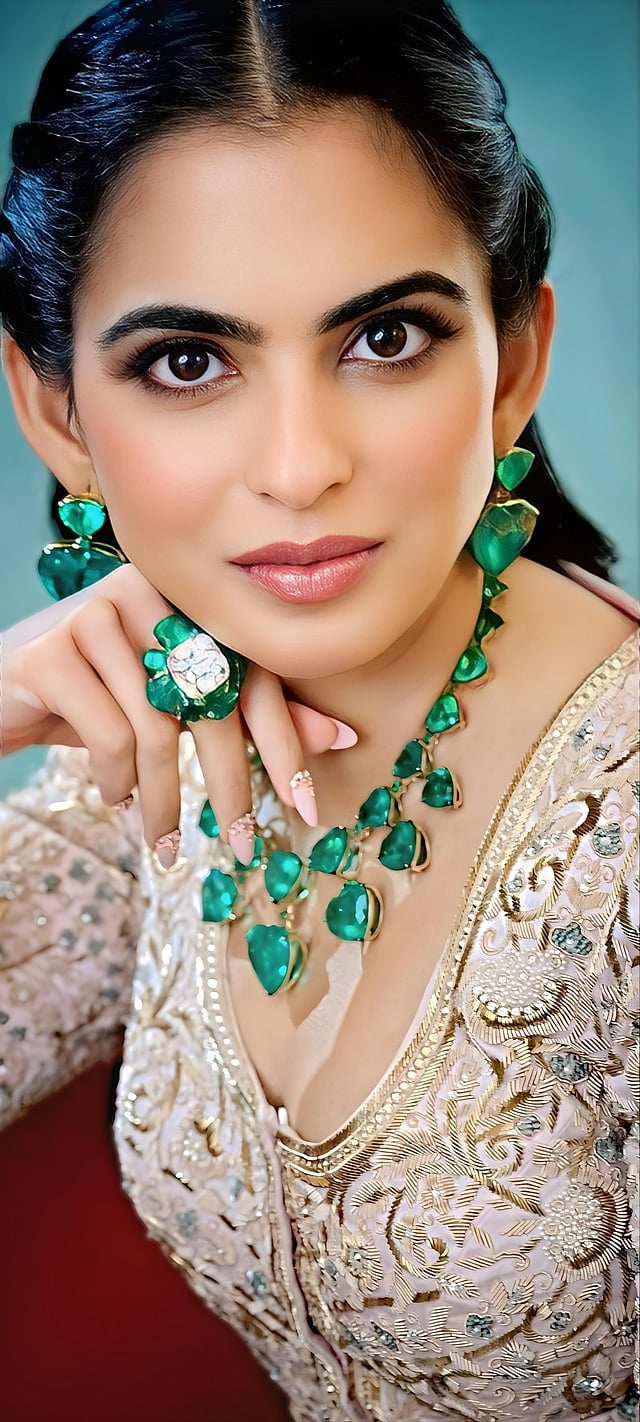 Isha Ambani's emerald necklace