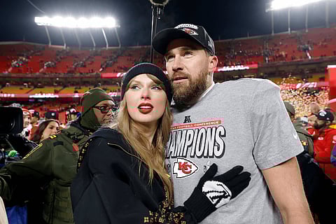 Taylor Swift and Travis Kelce really ask a couple to move their wedding date