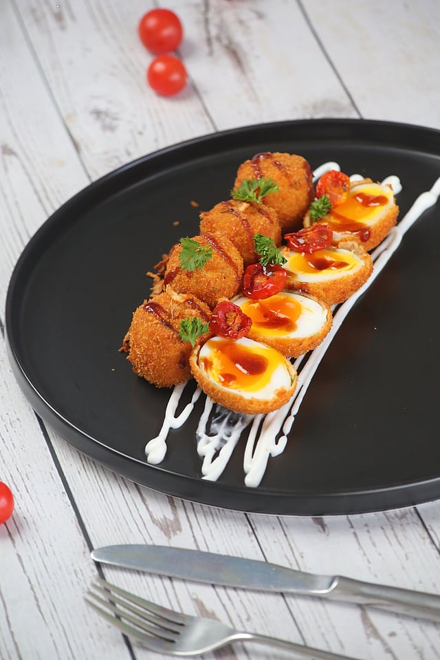 The Duck Egg Devil at La Artian Bistro was made fresh, crispy to perfection