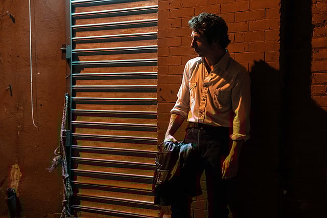 This image released by 20th Century Studios shows Jeremy Allen White as Bruce Springsteen in a scene from Springsteen: Deliver Me From Nowhere