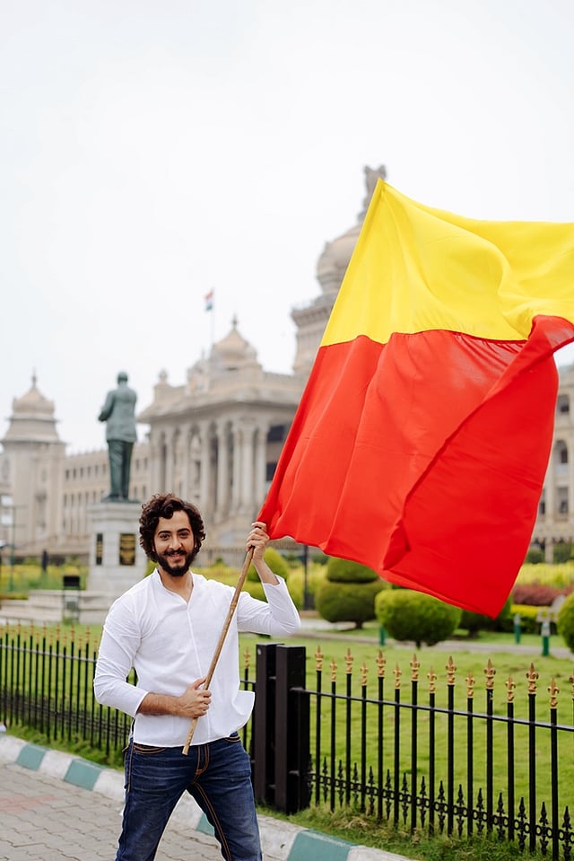 Sandalwood actor Sumukha celebrates Kannada Rajyotsava with Indulge