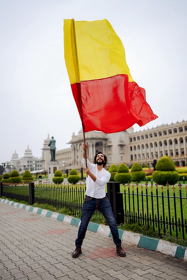 Sandalwood actor Sumukha celebrates Kannada Rajyotsava with Indulge