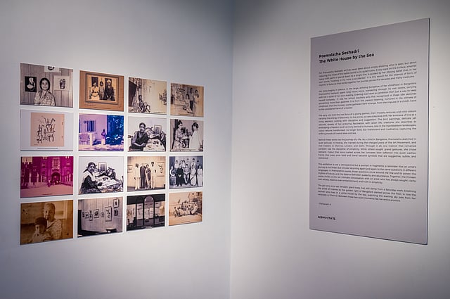 Inside Premalatha Seshadri's exhibit, The White House by the Sea, in Chennai