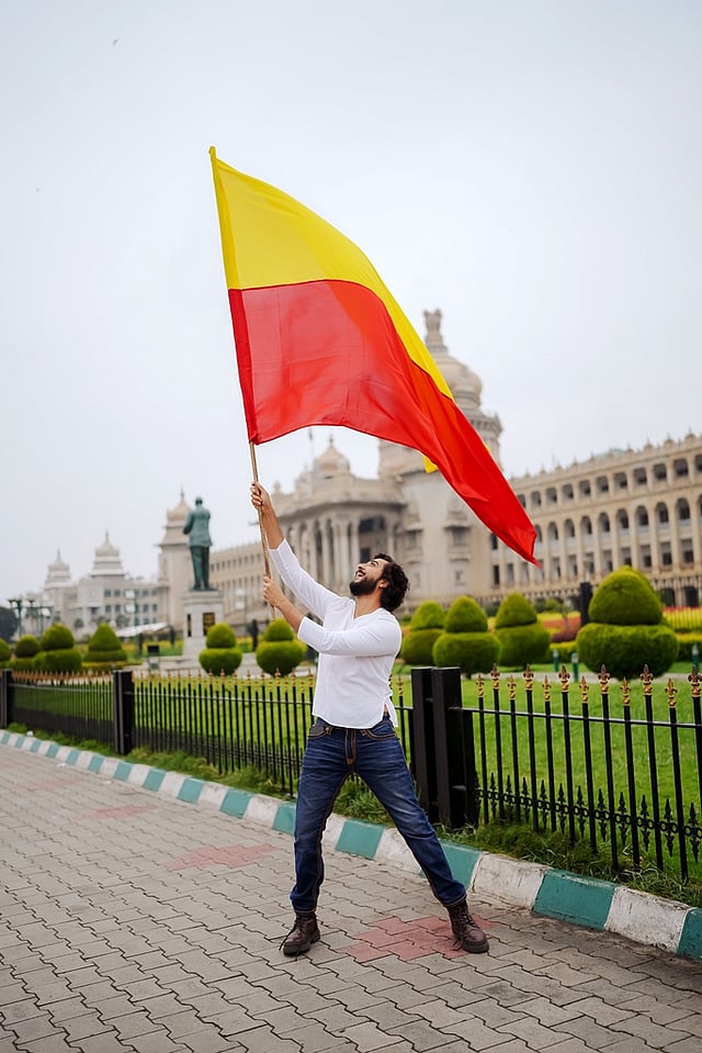 Sandalwood actor Sumukha celebrates Kannada Rajyotsava with Indulge