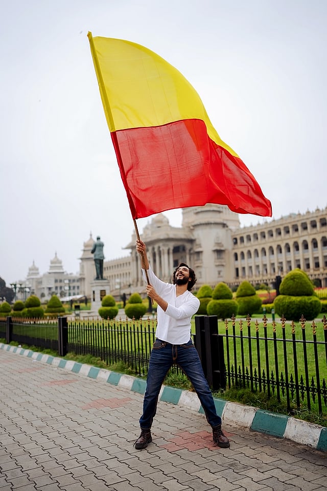 Sandalwood actor Sumukha celebrates Kannada Rajyotsava with Indulge