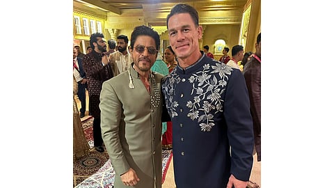 Shah Rukh Khan and John Cena met at the Ambani wedding