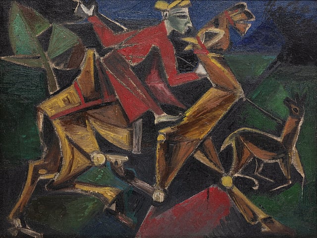 A.A. Raiba was a notable practitioner of modern art.